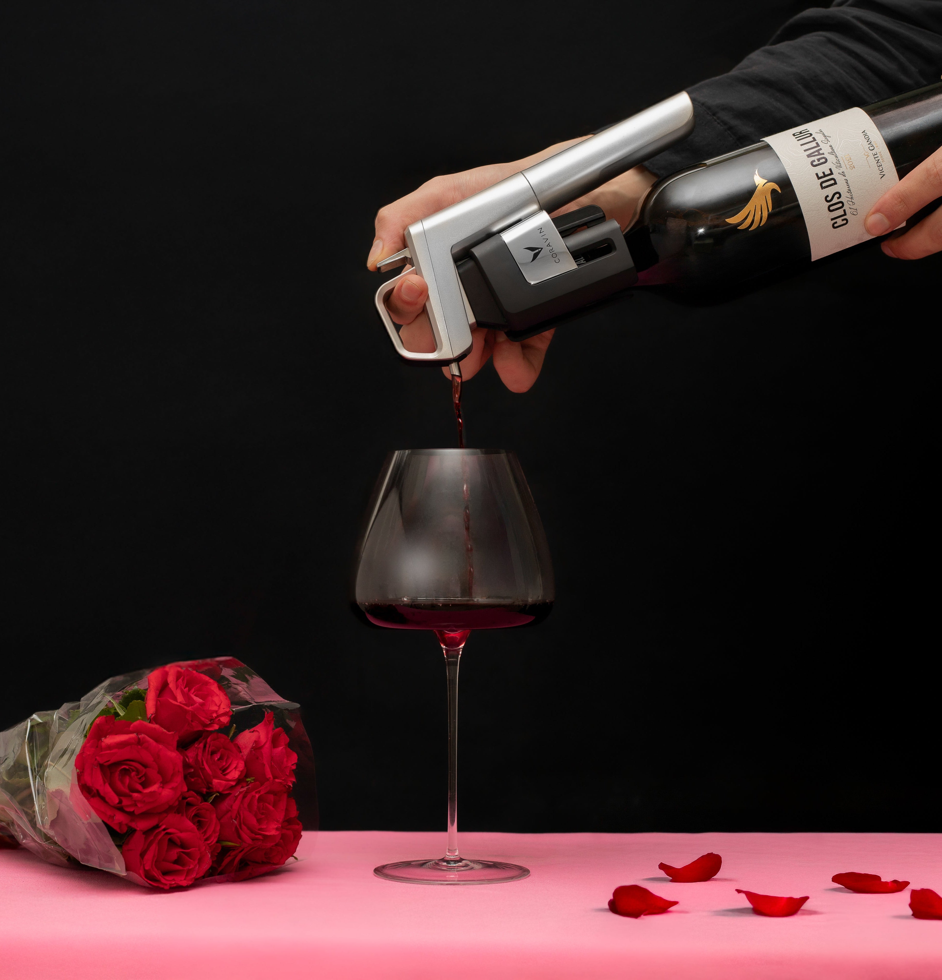 Pour any wine without removing the cork this Valentine’s Day